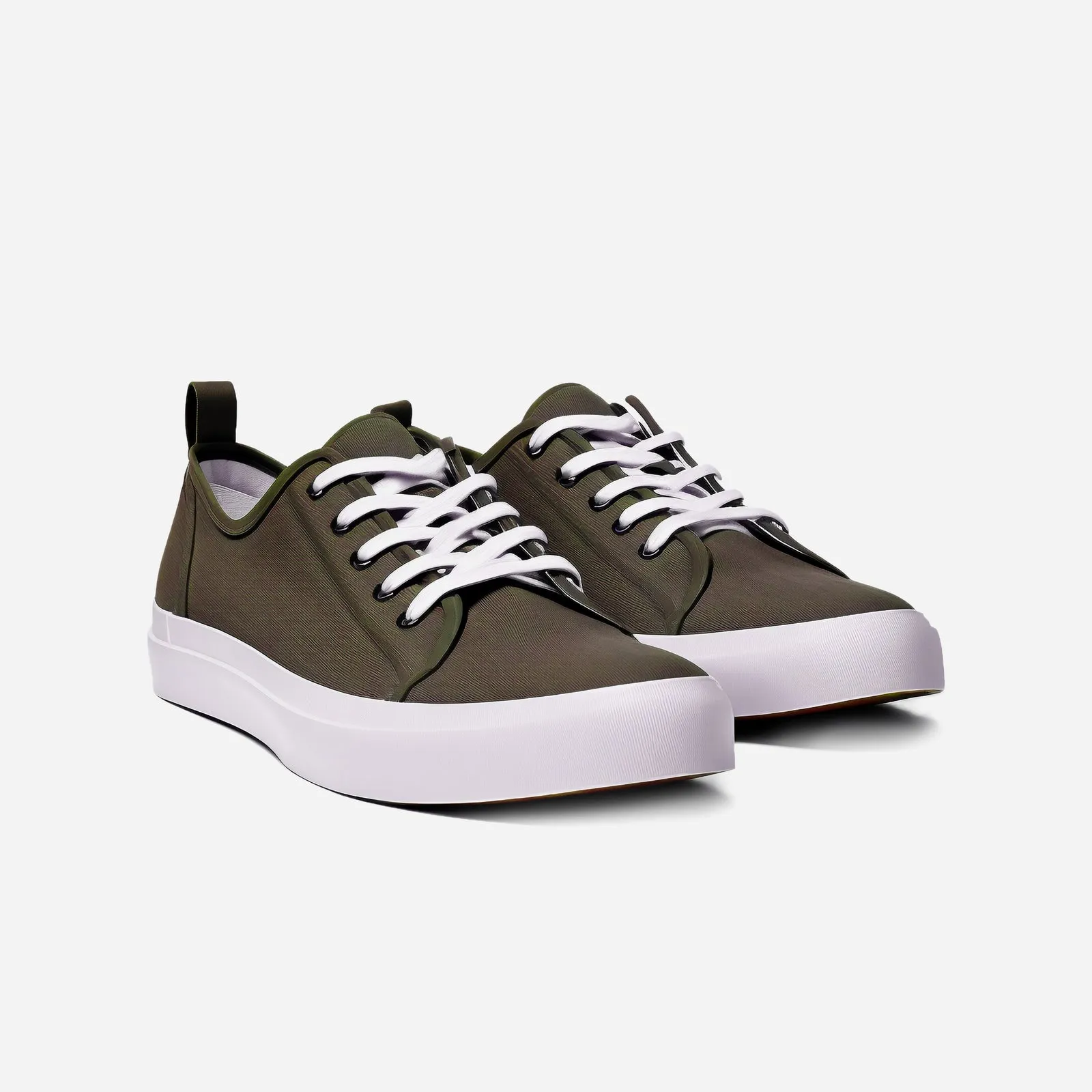 Canvas Sneakers, Olive, imaginea 2 din 5