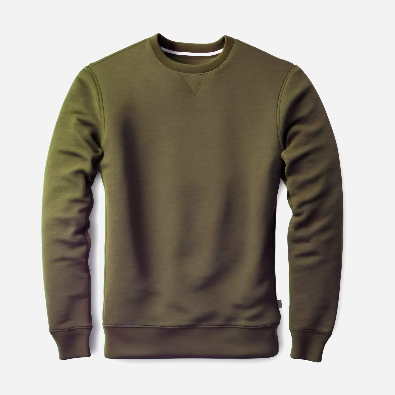 Men's Crewneck, Olive, imaginea 5 din 20