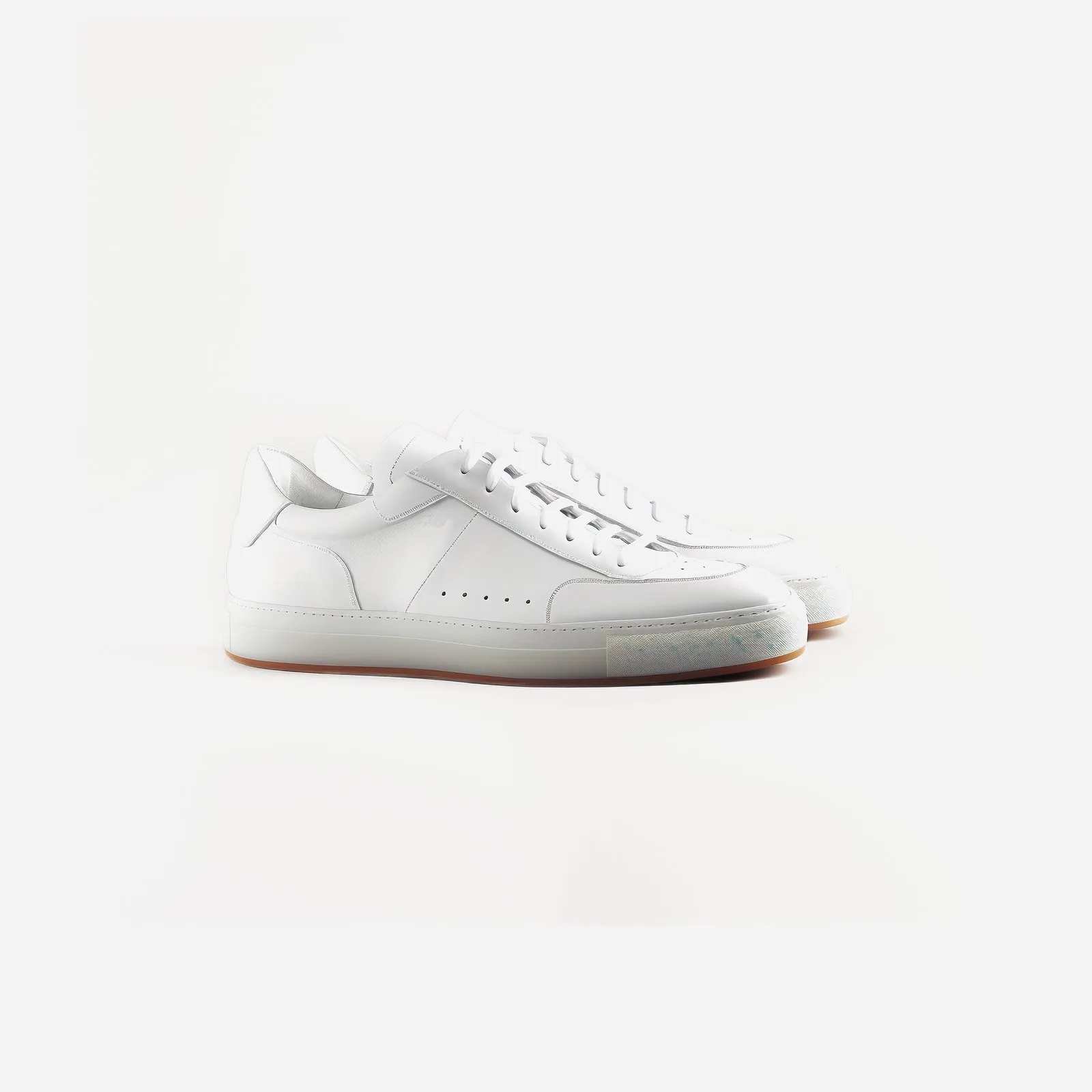 White Leather Sneakers, imaginea 1 din 1